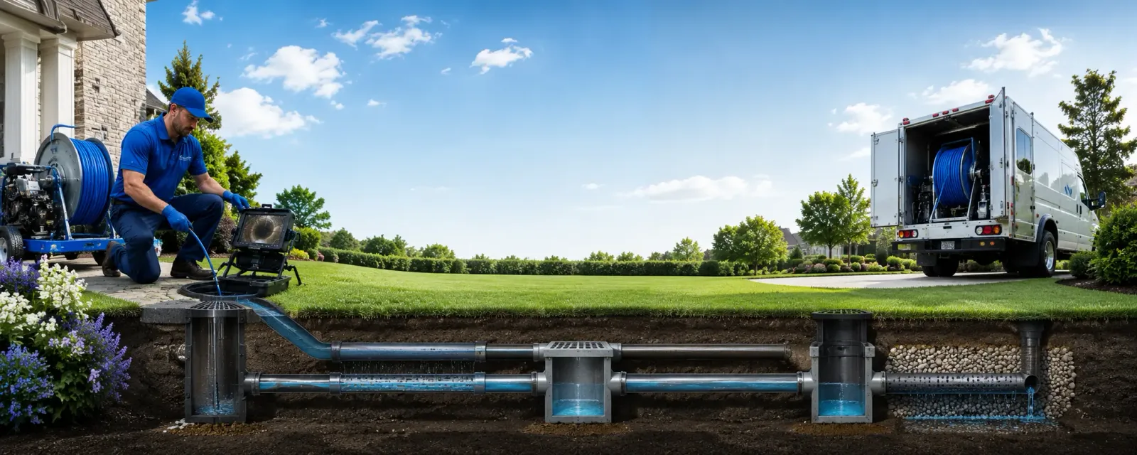 Outdoor drain cleaning information for Bausman, PA